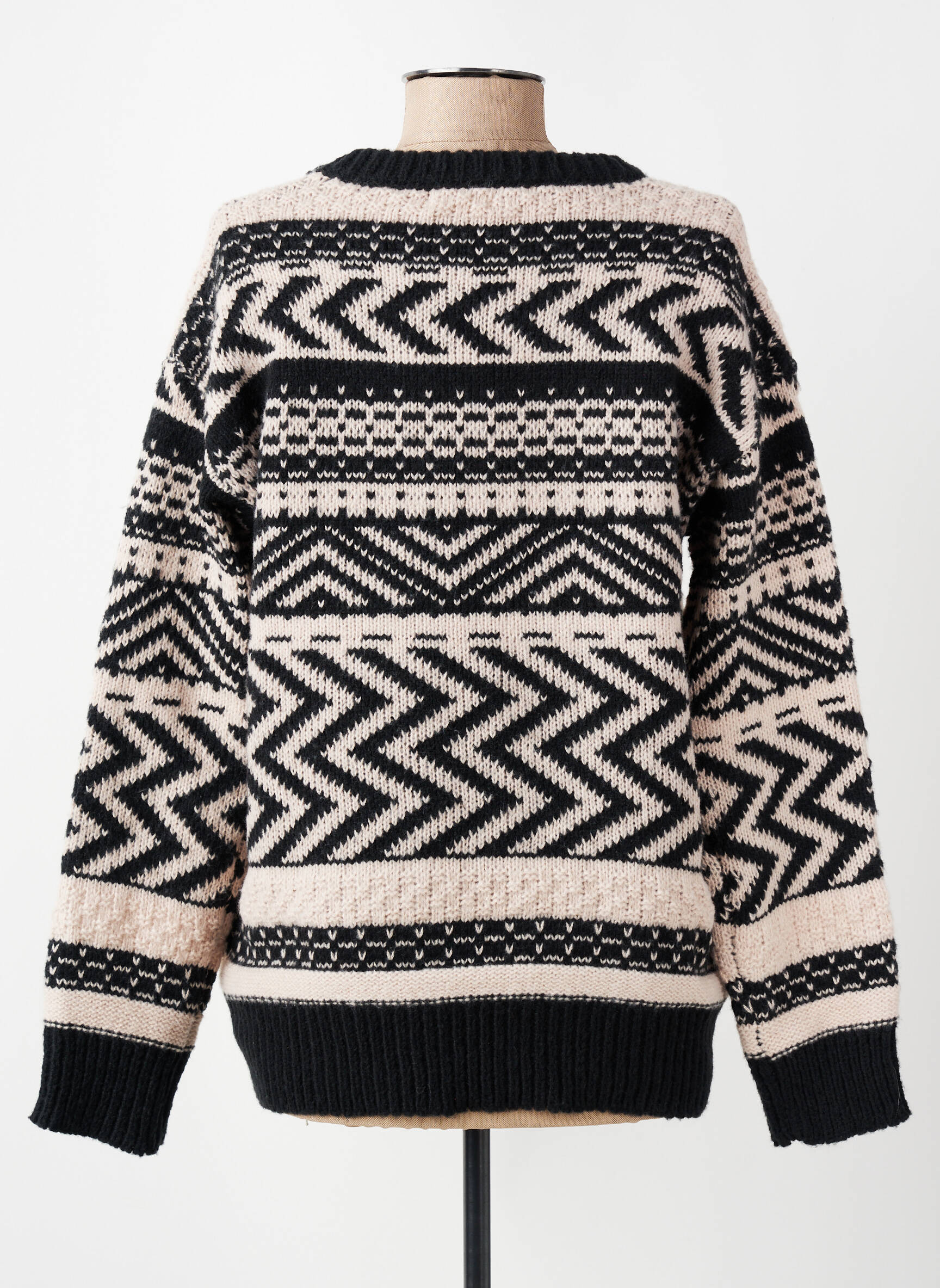 Pull stretch manches longues noir PAZ TORRAS femme