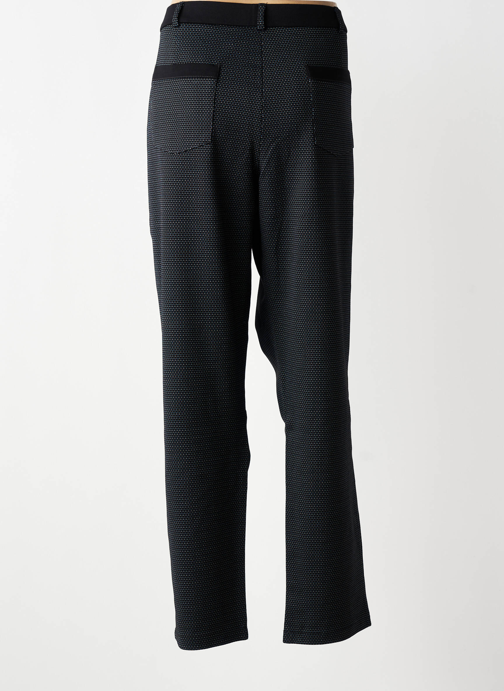 Pantalon slim taille élastique taille normale noir CHRISTINE LAURE femme