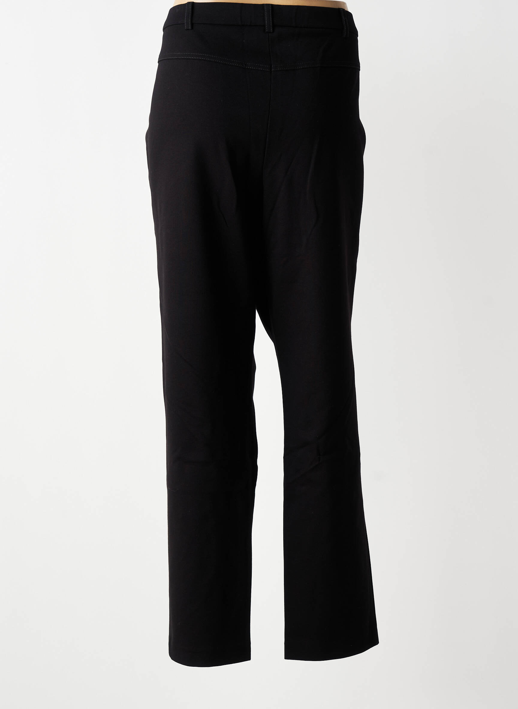 Pantalon slim taille élastique taille normale noir CHRISTINE LAURE femme