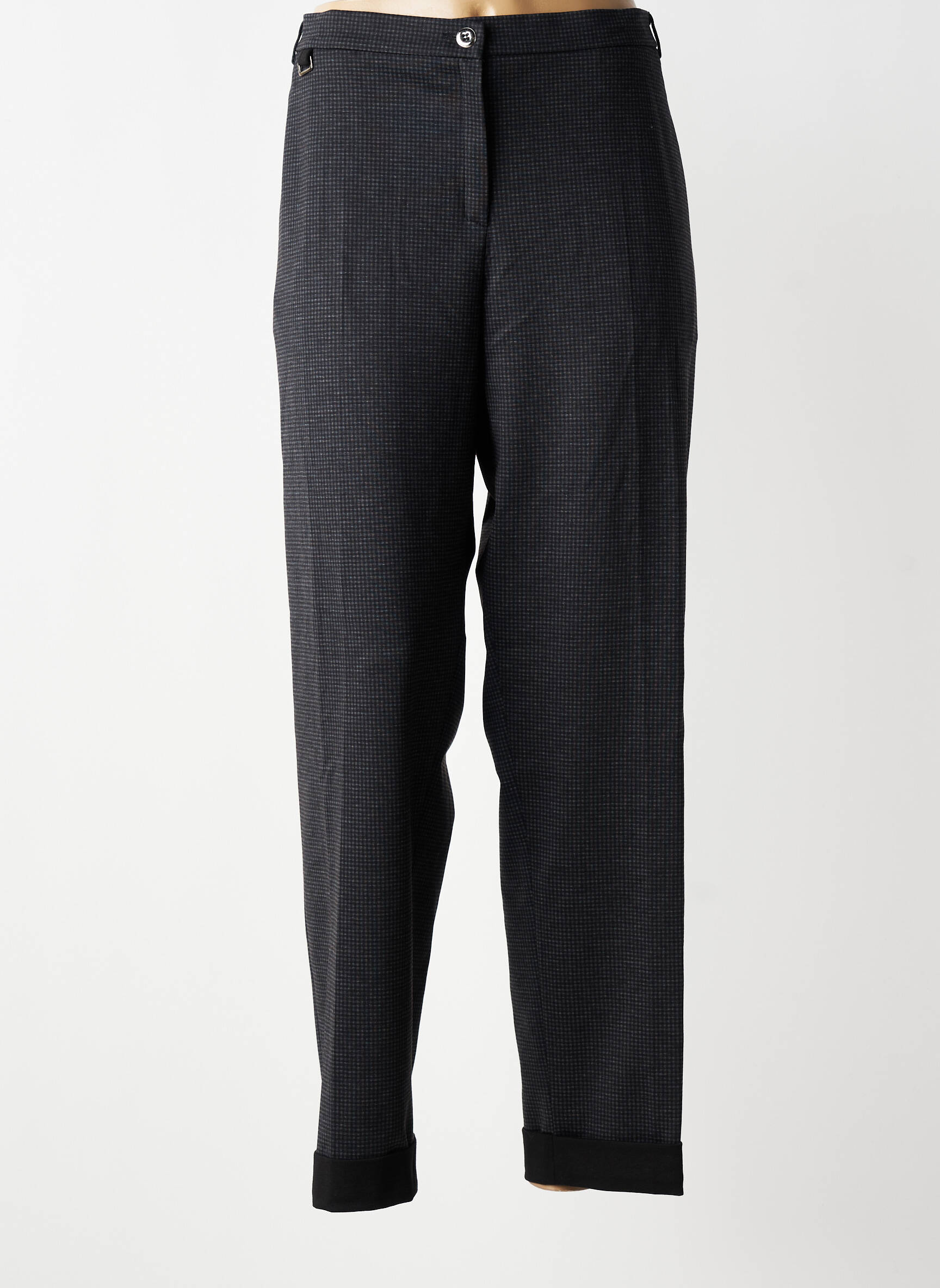 Pantalon slim taille élastique taille normale gris CHRISTINE LAURE femme