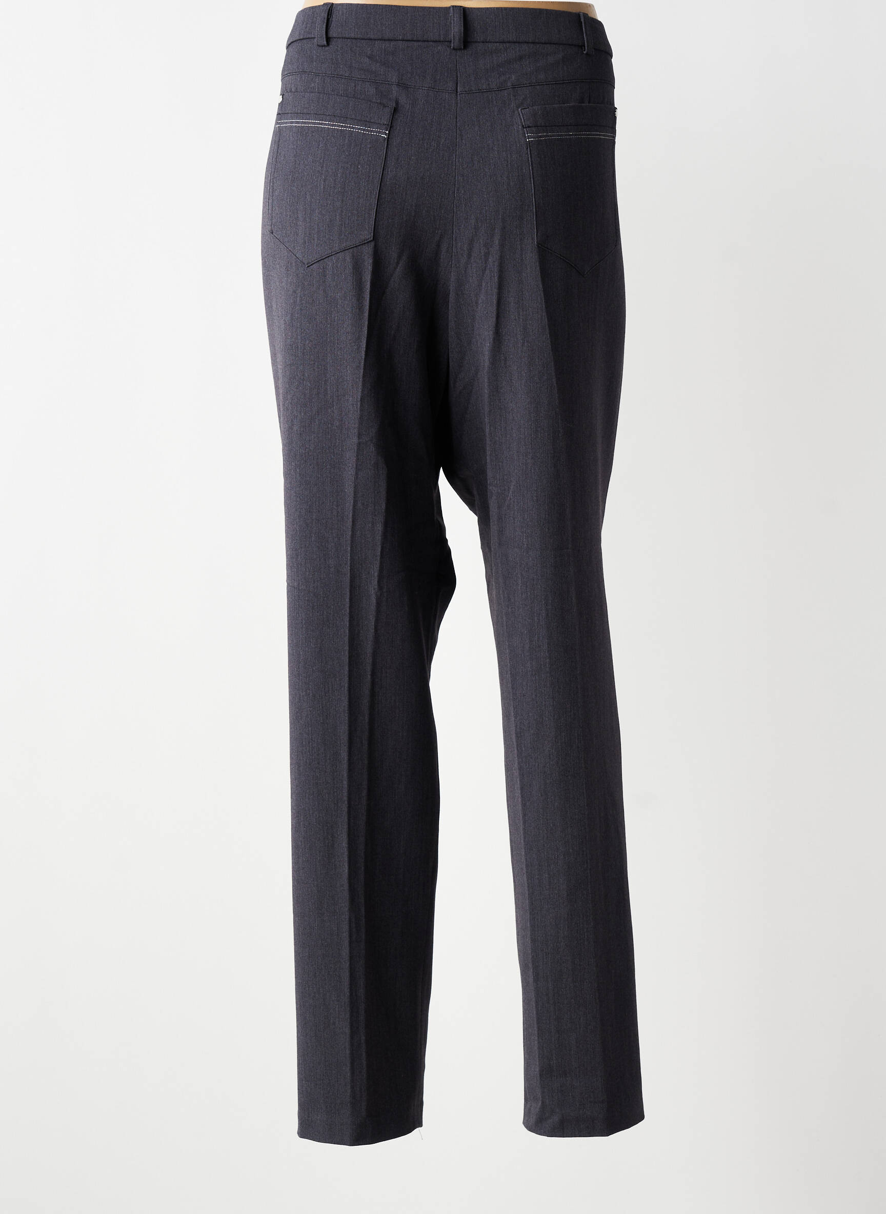Pantalon slim taille normale taille normale gris CHRISTINE LAURE femme