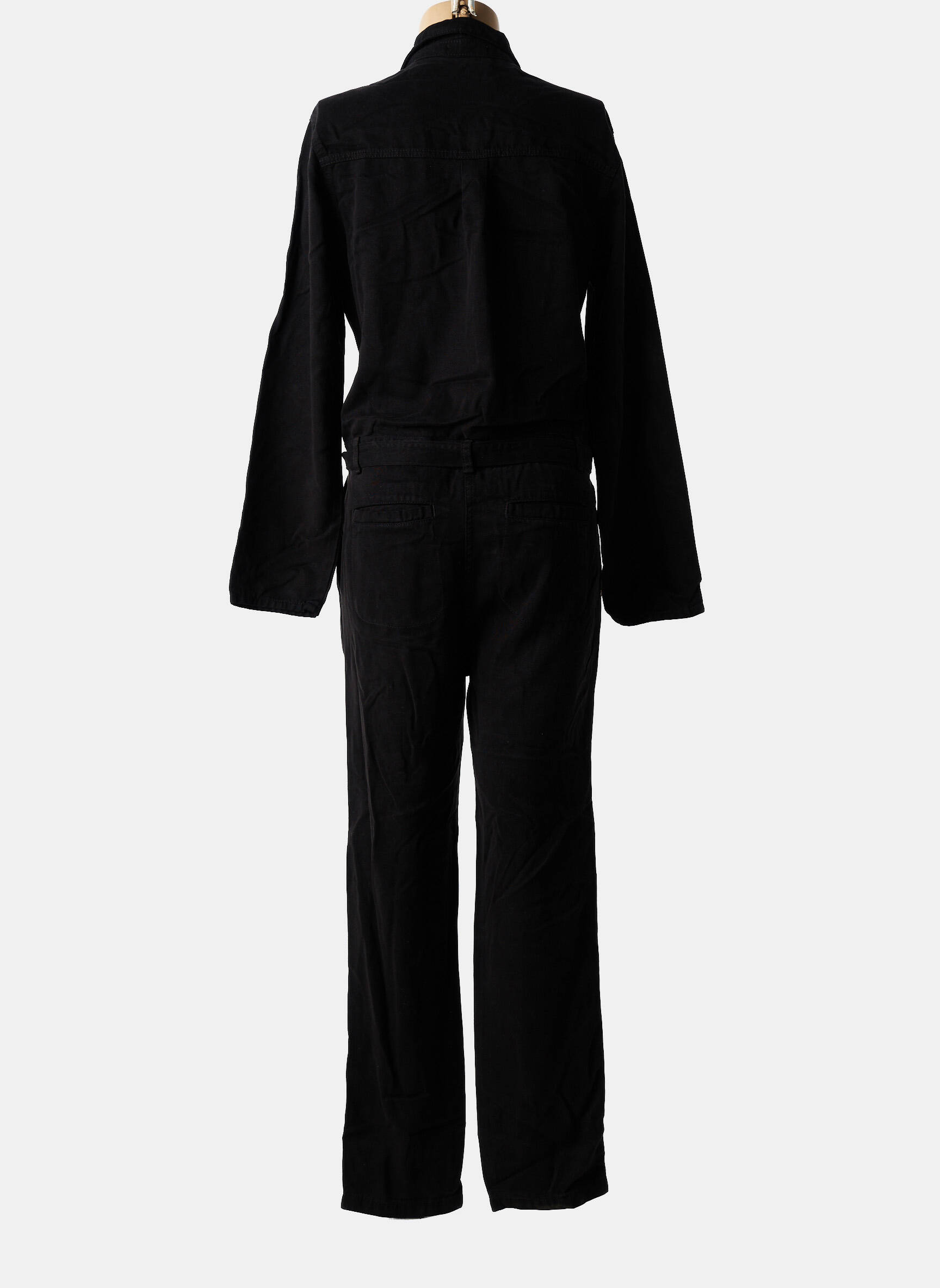 Combi-pantalon coupe cintrée manches longues noir IMPAQT femme