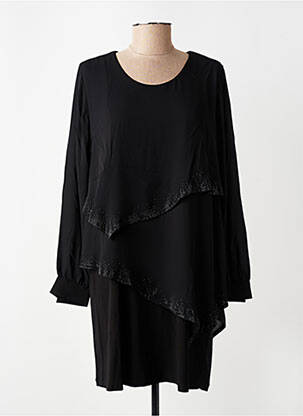Robe courte manches longues manches longues noir ALAIN MURATI femme