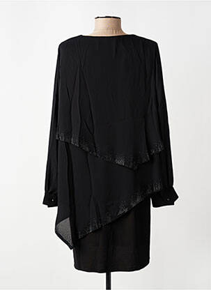 Robe courte manches longues manches longues noir ALAIN MURATI femme