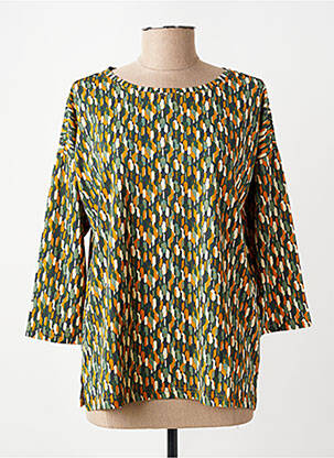 T-shirt manches 3/4 manches 3/4 jaune JENSEN femme