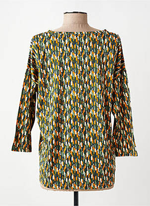 T-shirt manches 3/4 manches 3/4 jaune JENSEN femme