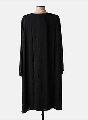 Robe mi-longue coupe fluide manches longues noir ALAIN MURATI femme