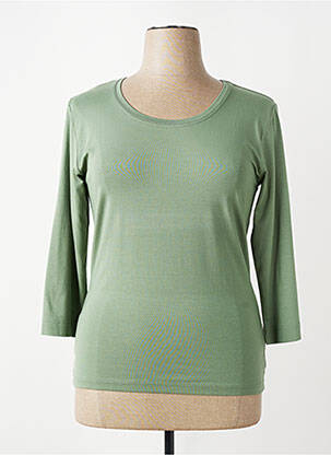 T-shirt manches 3/4 manches 3/4 vert MASAI femme