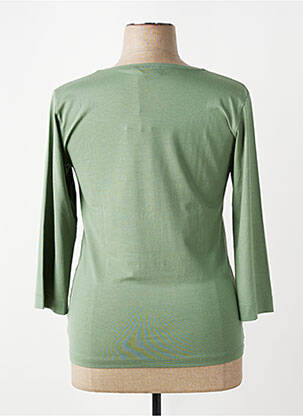 T-shirt manches 3/4 manches 3/4 vert MASAI femme