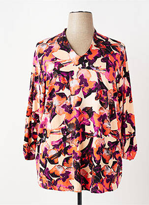 T-shirt manches 3/4 manches 3/4 orange SIGNATURE femme