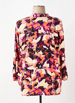 T-shirt manches 3/4 manches 3/4 orange SIGNATURE femme