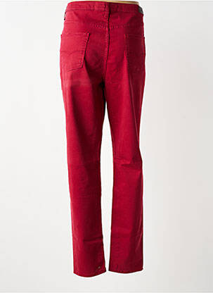 Jeans coupe slim stretch taille normale rouge LCDN femme