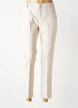 Pantalon 7/8 taille élastique taille normale beige SIGNE NATURE femme