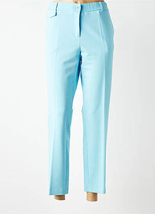 Pantalon 7/8 taille élastique taille normale bleu TINTA femme