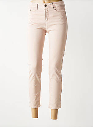 Jeans coupe slim stretch taille normale rose JENSEN femme