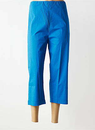 Pantacourt coupe droite taille normale bleu ORIENTIQUE NATURALLY femme
