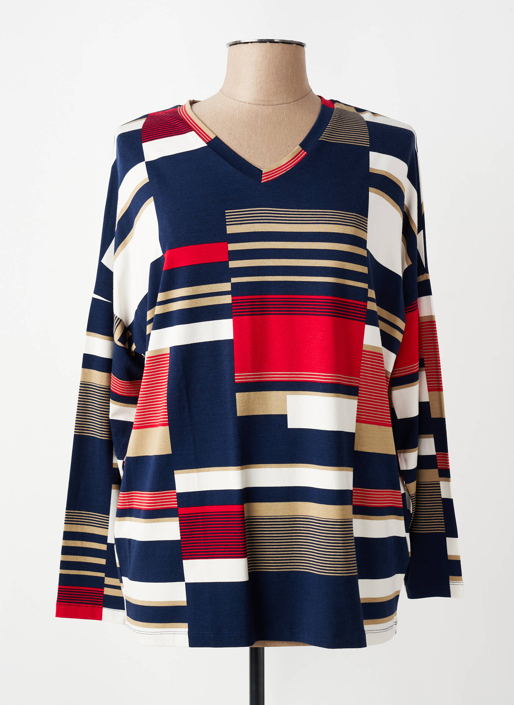 T-shirt manches longues manches longues bleu MASAI femme