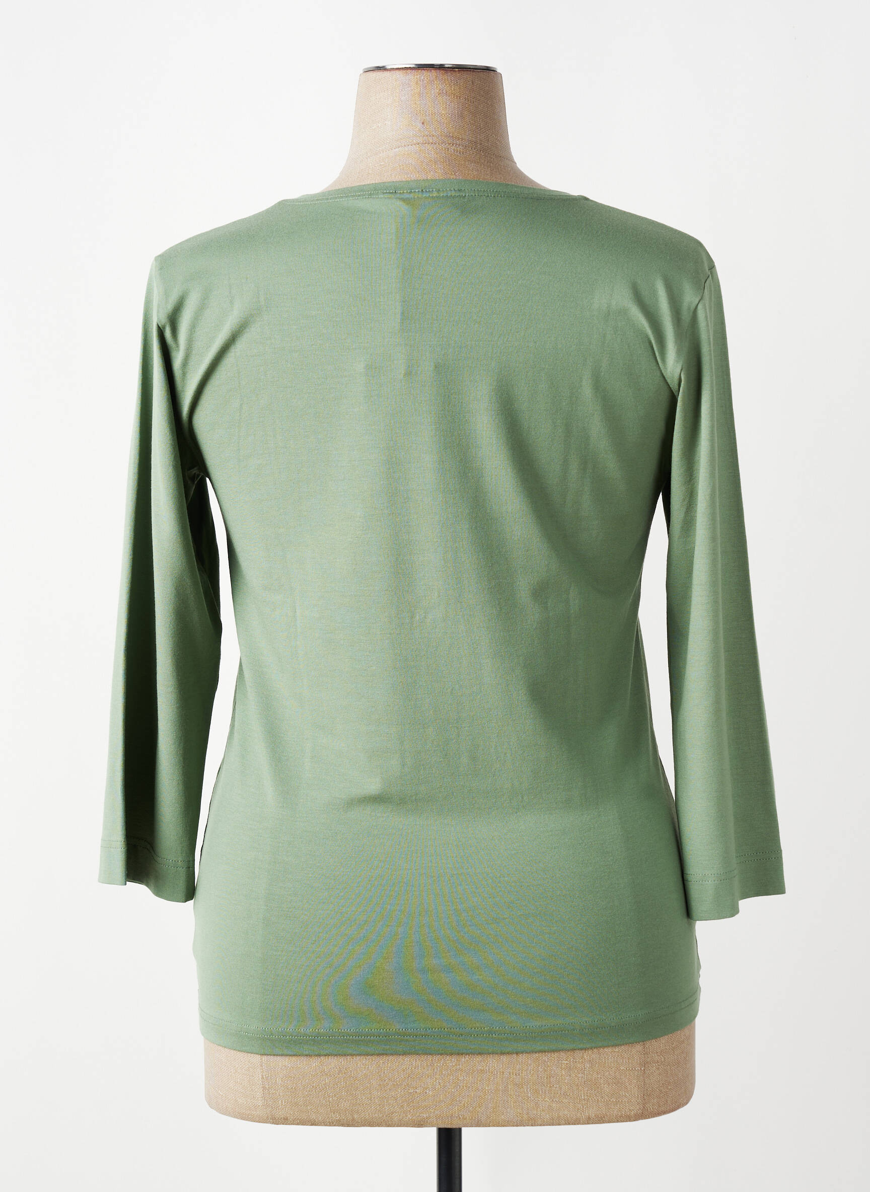 T-shirt manches 3/4 manches 3/4 vert MASAI femme