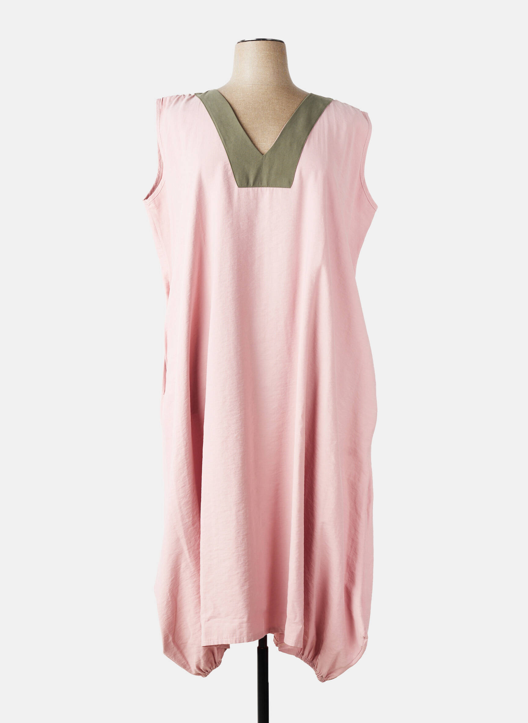Robe longue sans manche sans manche rose OLIVER JUNG femme