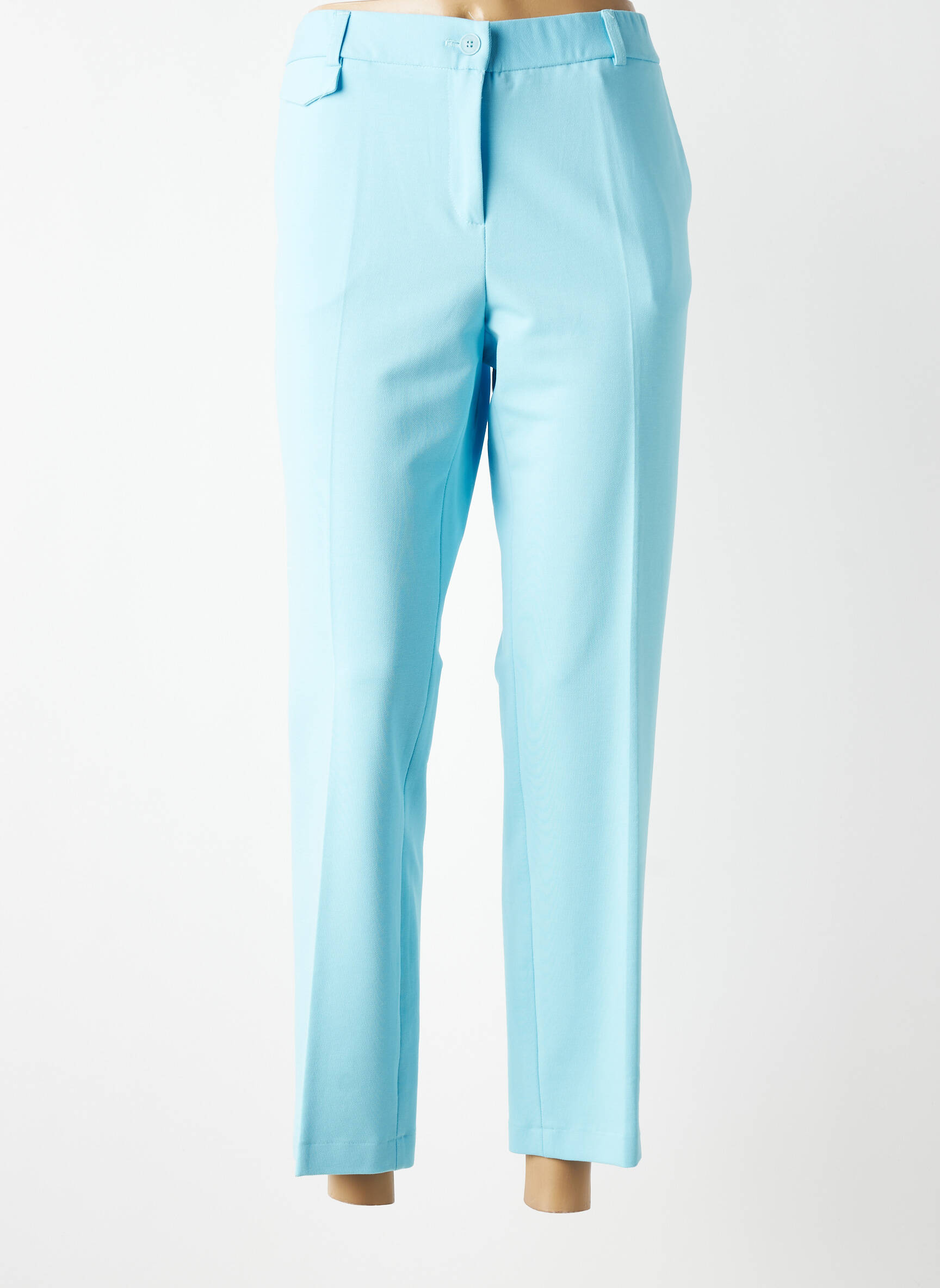 Pantalon 7/8 taille élastique taille normale bleu TINTA femme