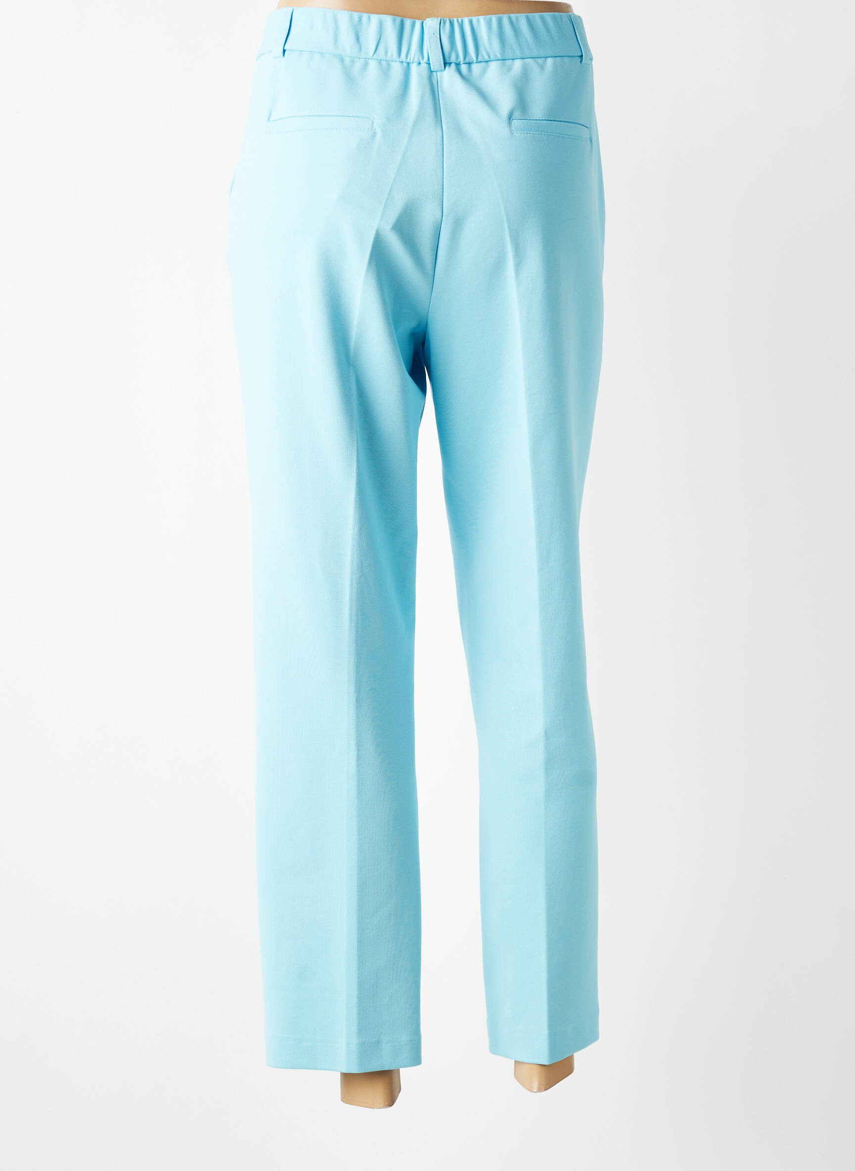 Pantalon 7/8 taille élastique taille normale bleu TINTA femme