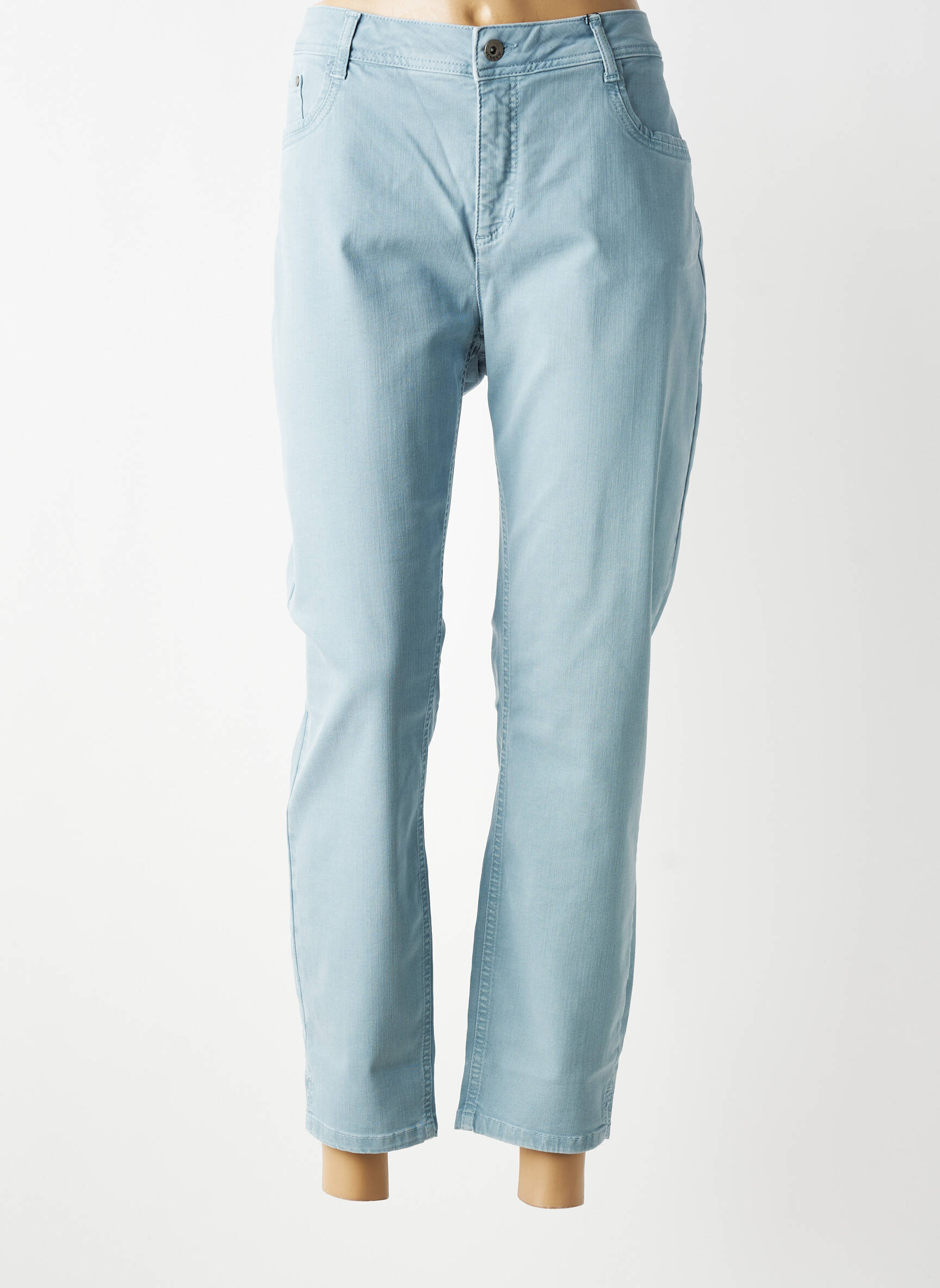 Jeans coupe slim stretch taille normale bleu JENSEN femme