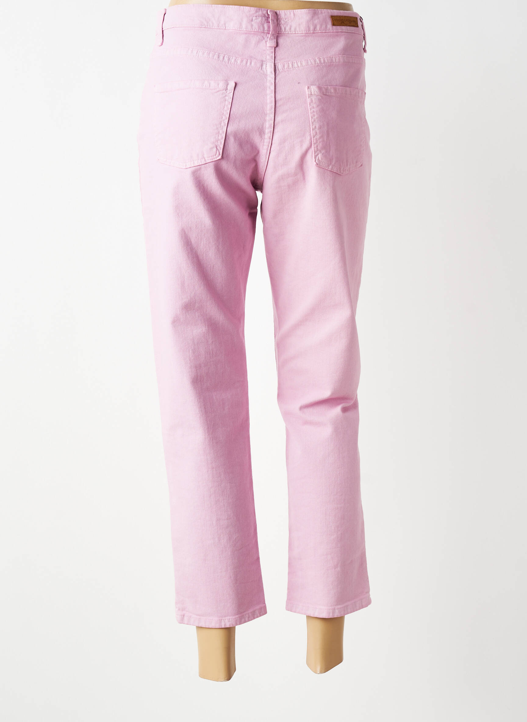 Jeans coupe slim stretch taille normale rose LCDN femme