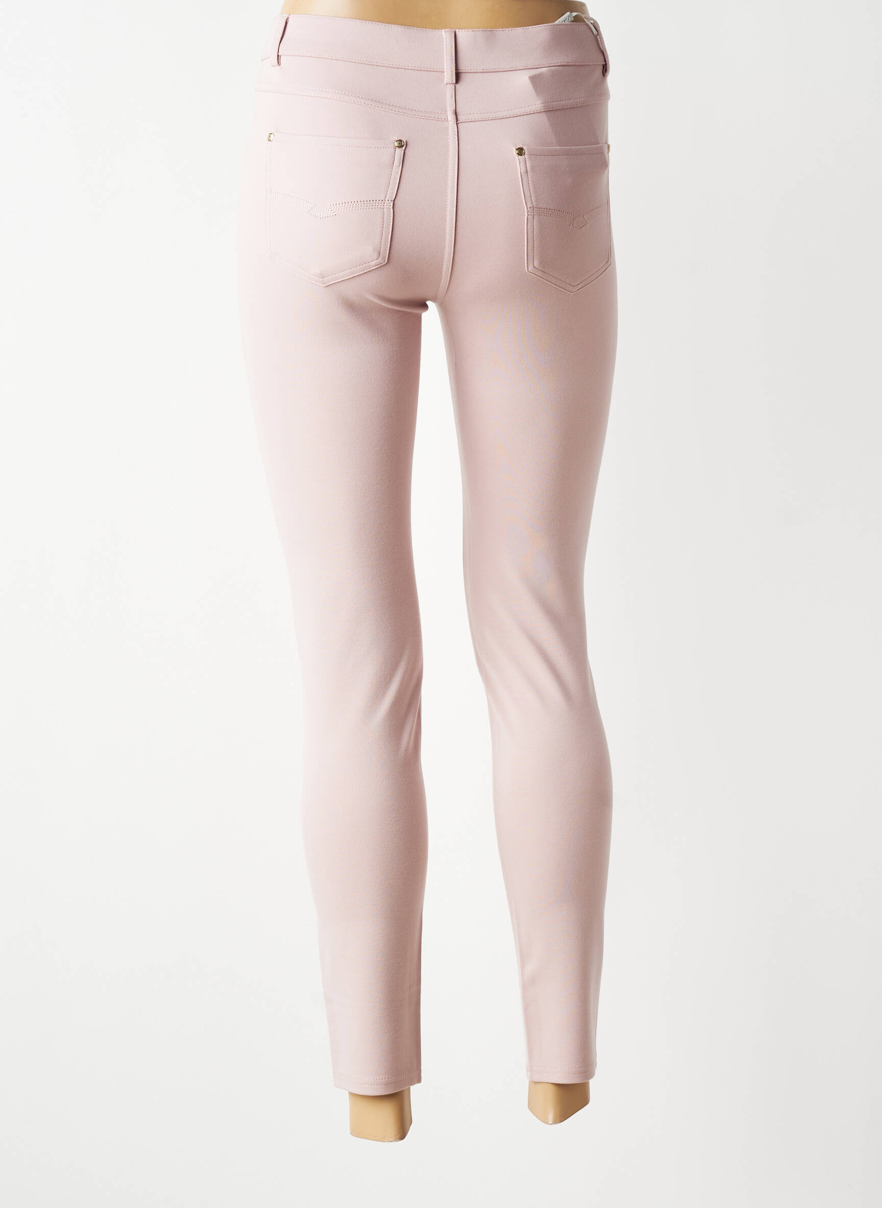 Jegging tissage jersey taille normale rose LCDN femme