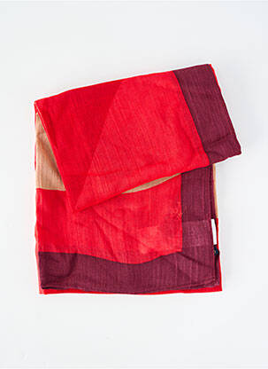 Foulard légère et transparente rouge CAROLL femme