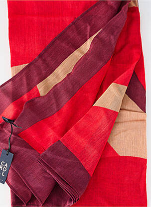 Foulard légère et transparente rouge CAROLL femme