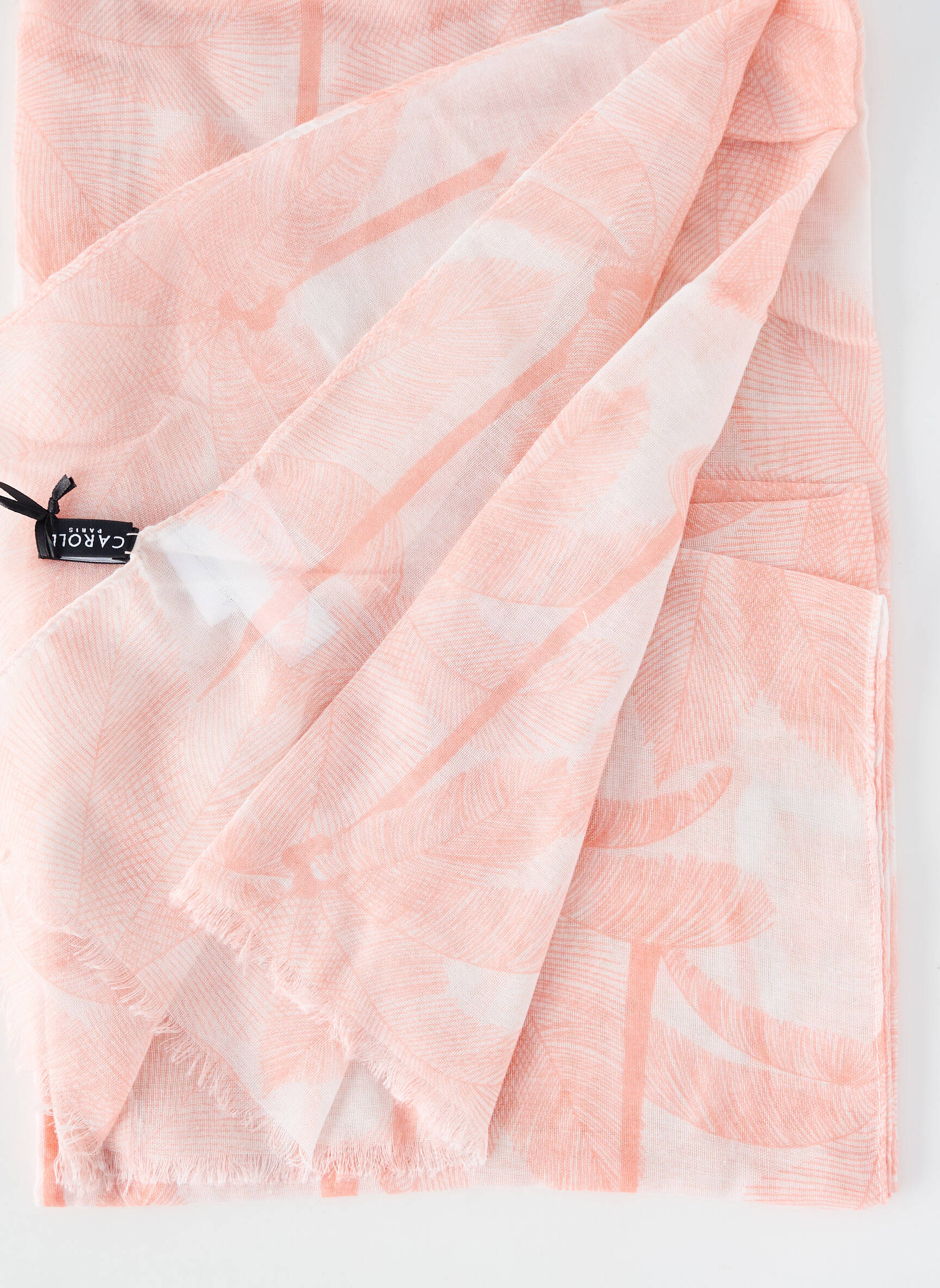 Foulard légère et transparente rose CAROLL femme