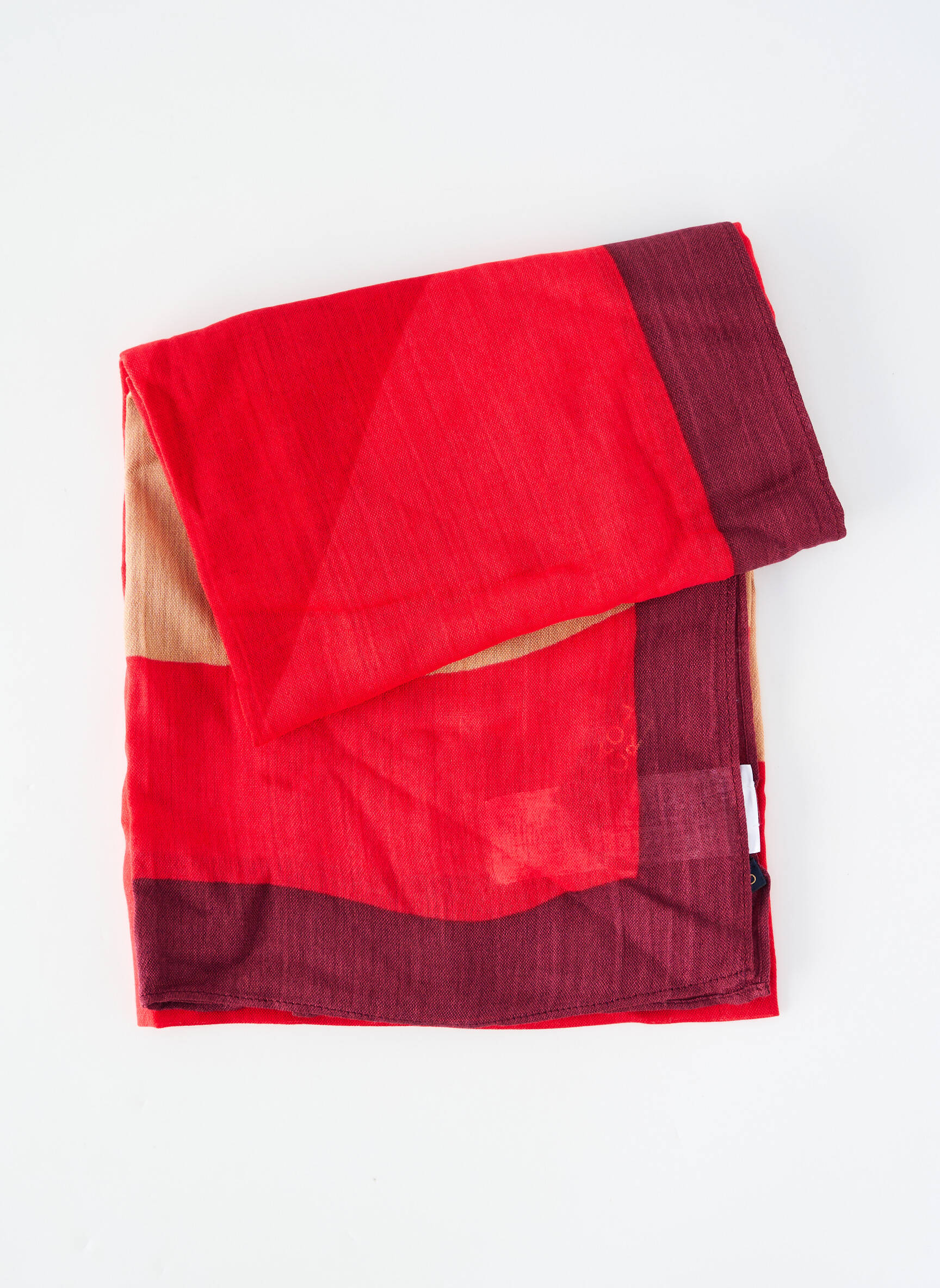 Foulard légère et transparente rouge CAROLL femme