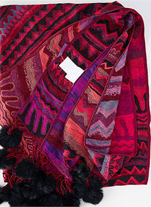Echarpe maille fine rose TOSCANE femme