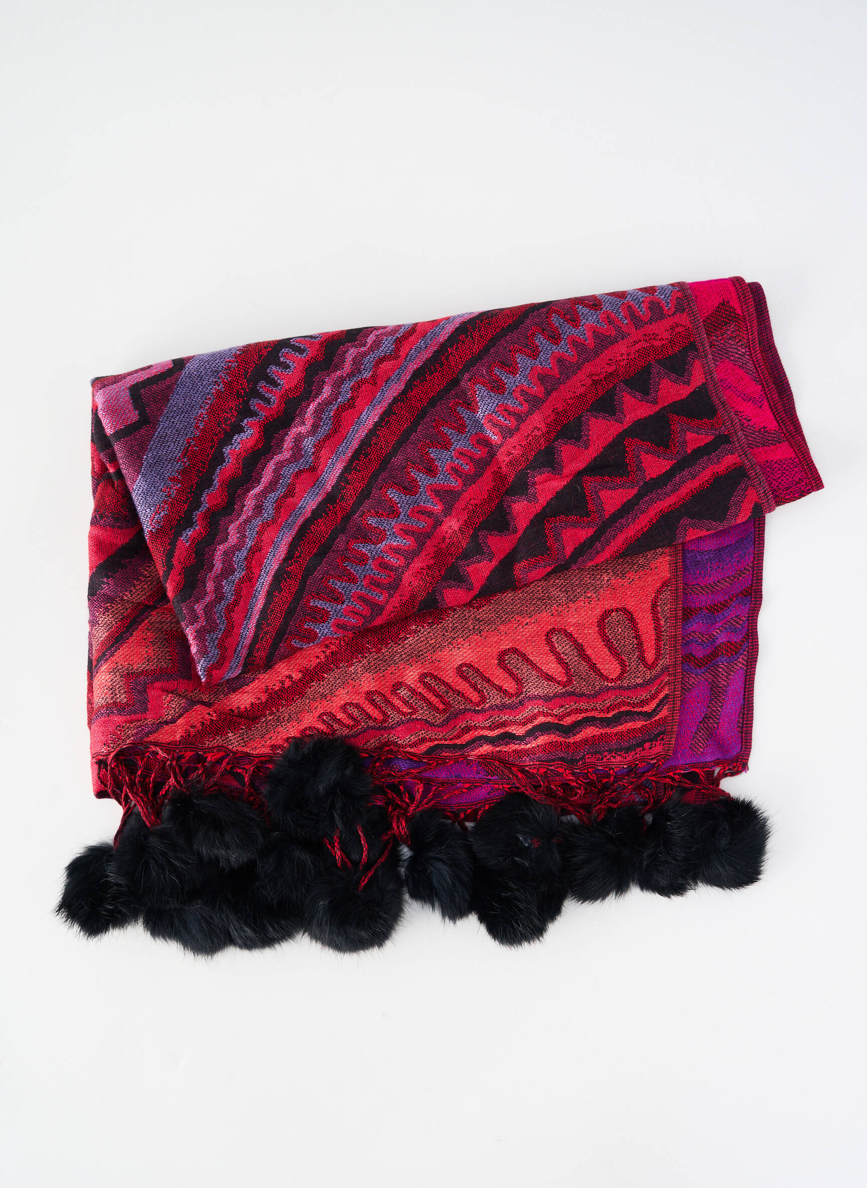 Echarpe maille fine rose TOSCANE femme