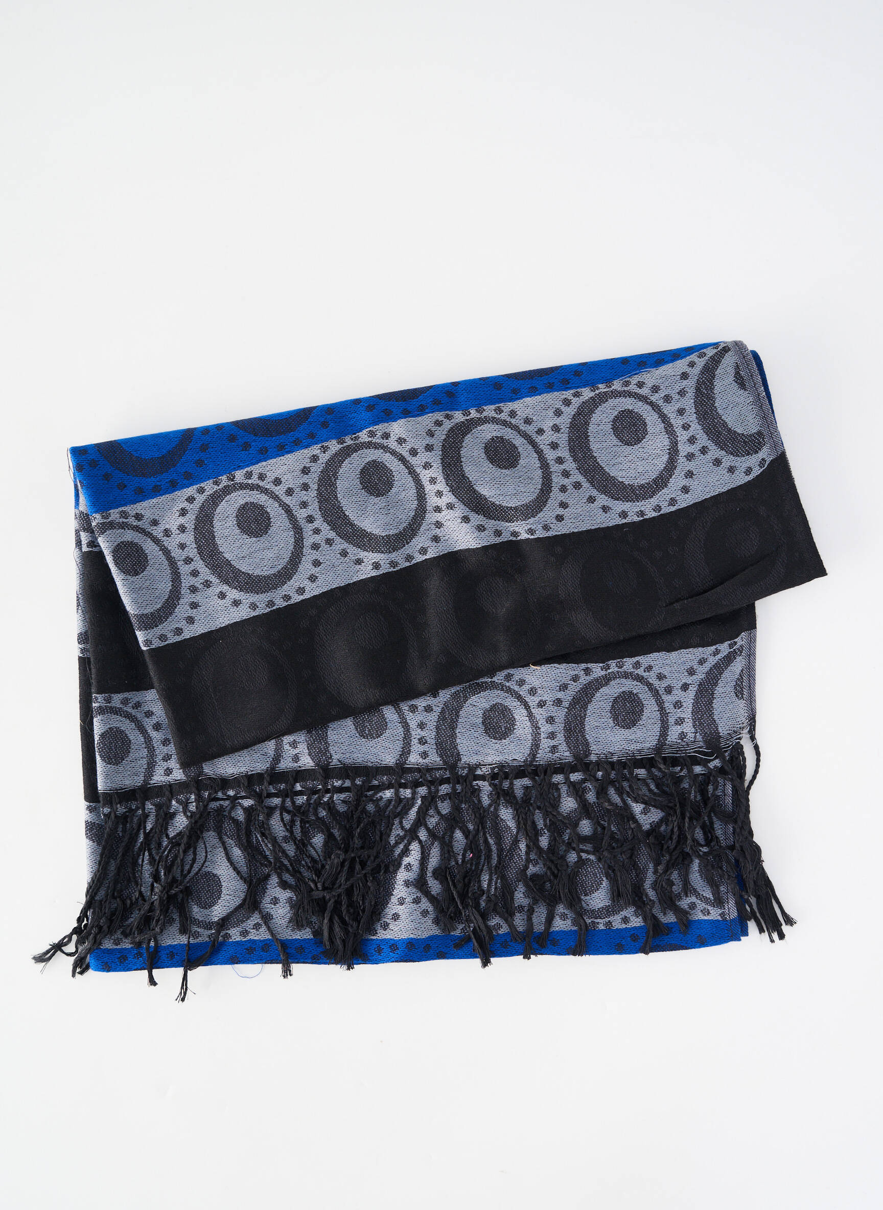Foulard imprimé fantaisie gris ARMAND THIERY femme