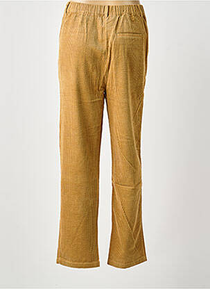 Pantalon droit fermeture zippée sous rabat boutonné taille normale marron BELLA JONES femme