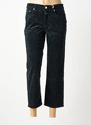 Pantalon droit fermeture zippée sous rabat boutonné taille normale noir CLOSED femme