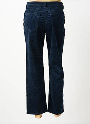 Pantalon droit fermeture zippée sous rabat boutonné taille normale bleu CLOSED femme