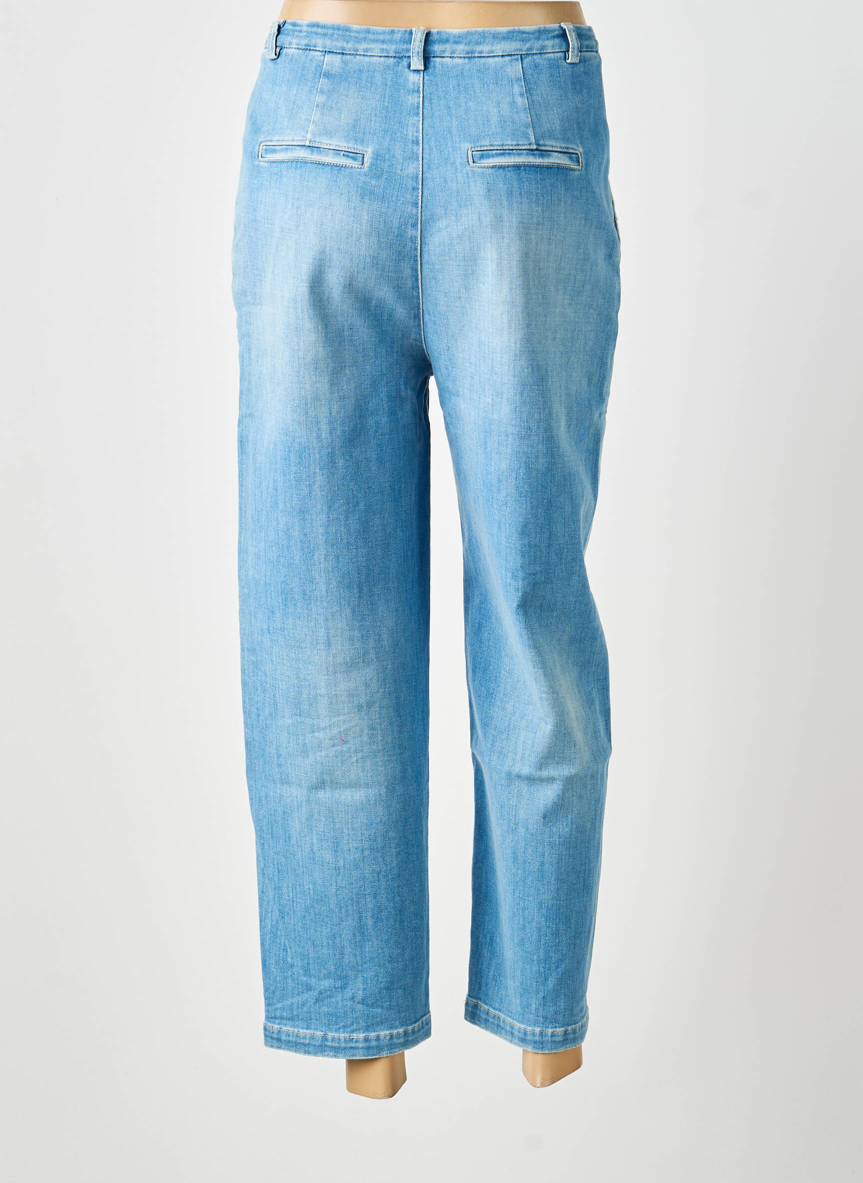 Jeans coupe droite taille normale taille normale bleu CLOSED femme