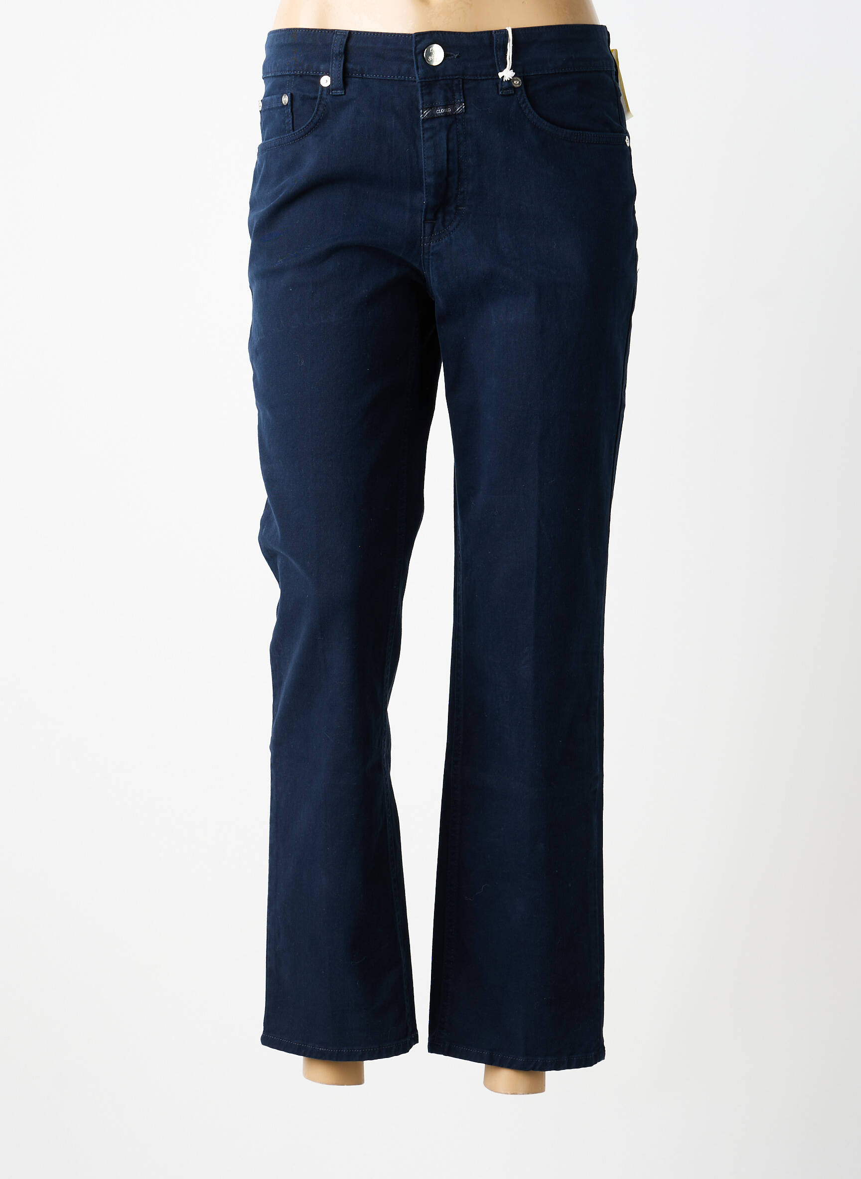Pantalon droit stretch taille normale bleu CLOSED femme