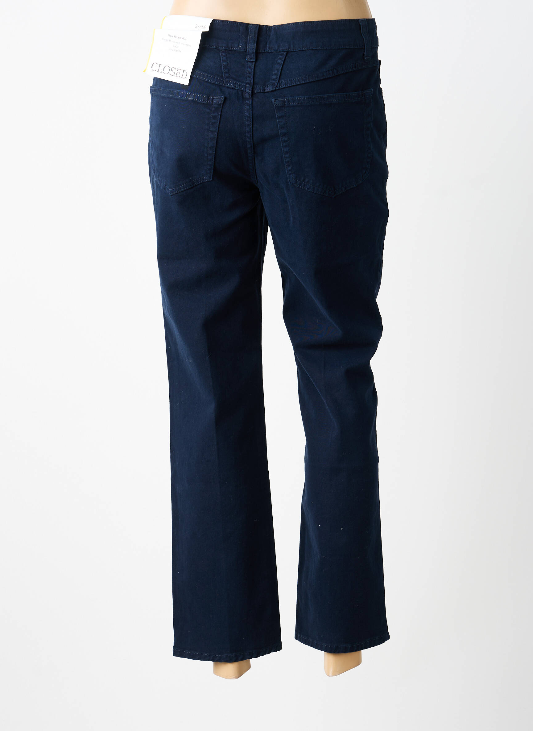 Pantalon droit stretch taille normale bleu CLOSED femme