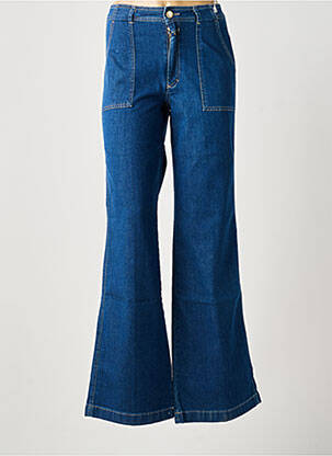 Jean coupe flare stretch taille haute bleu CLOSED femme