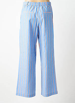 Pantalon large tissage popeline taille normale bleu MKT STUDIO femme