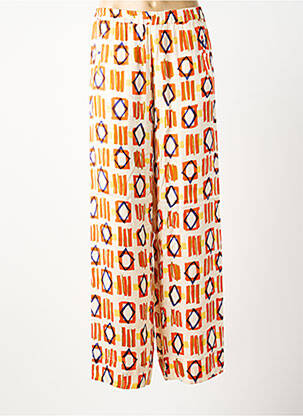 Pantalon large coupe fluide taille normale orange BELLA JONES femme