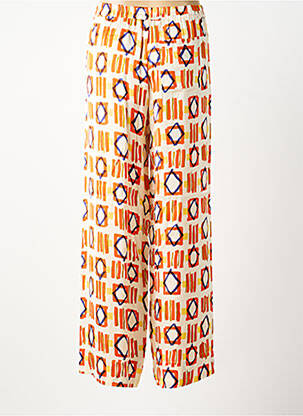 Pantalon large coupe fluide taille normale orange BELLA JONES femme