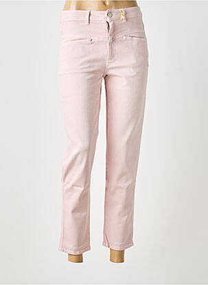 Jeans coupe slim taille haute taille haute rose CLOSED femme