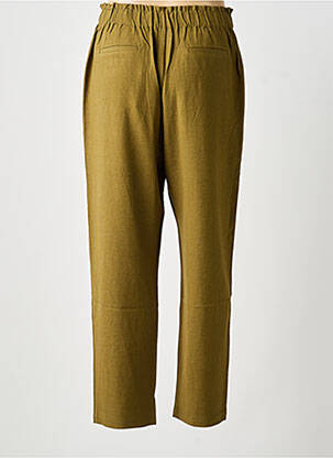 Pantalon droit tissage crêpe taille normale vert BELLA JONES femme