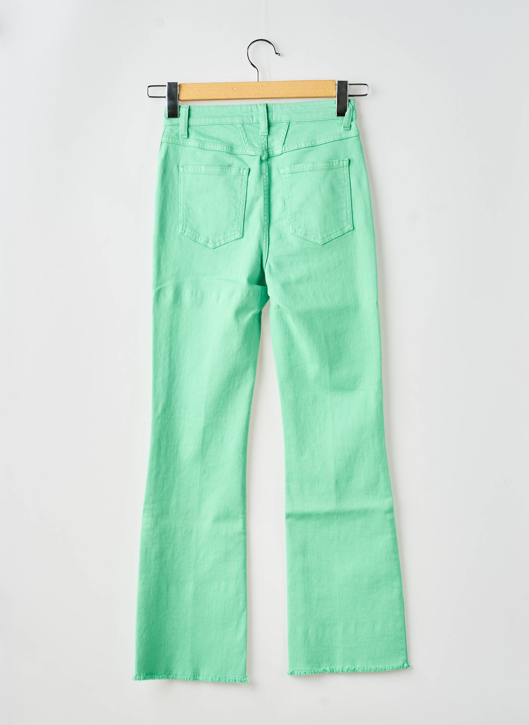 Jeans bootcut taille haute taille haute vert CLOSED femme