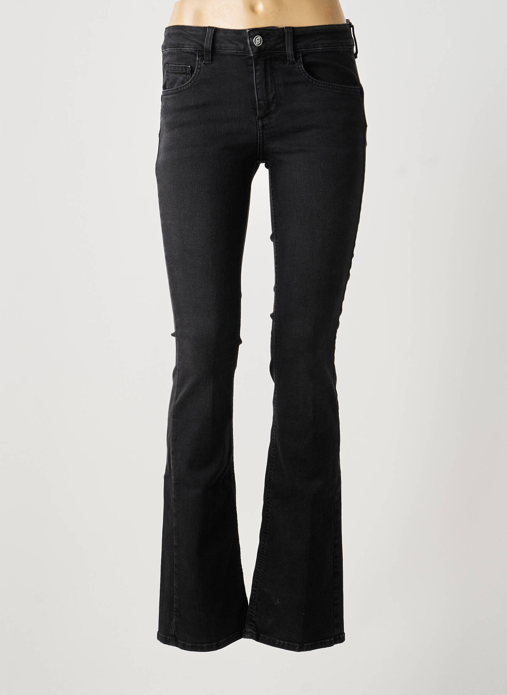 Jeans bootcut taille haute taille haute noir LIU JO femme