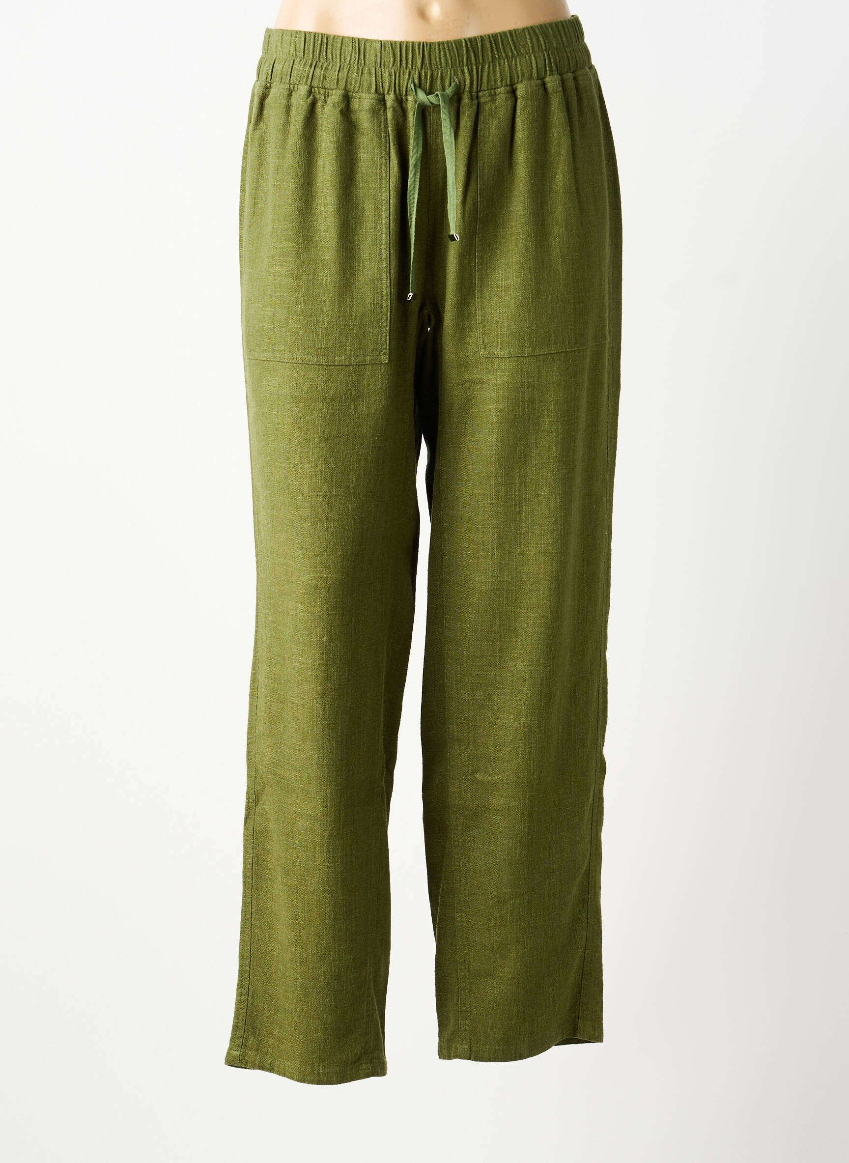 Jogging poches taille normale vert BELLA JONES femme